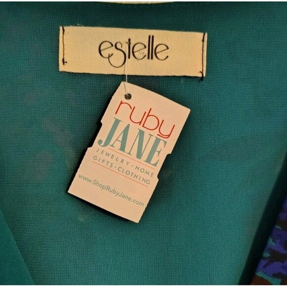 Ruby Jane Estelle Romper Size S Teal Green Floral New - Picture 2 of 6